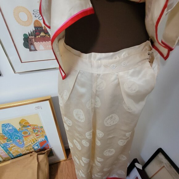 Vintage Chinese XS two Piece Silk Set - Picture 5 of 8